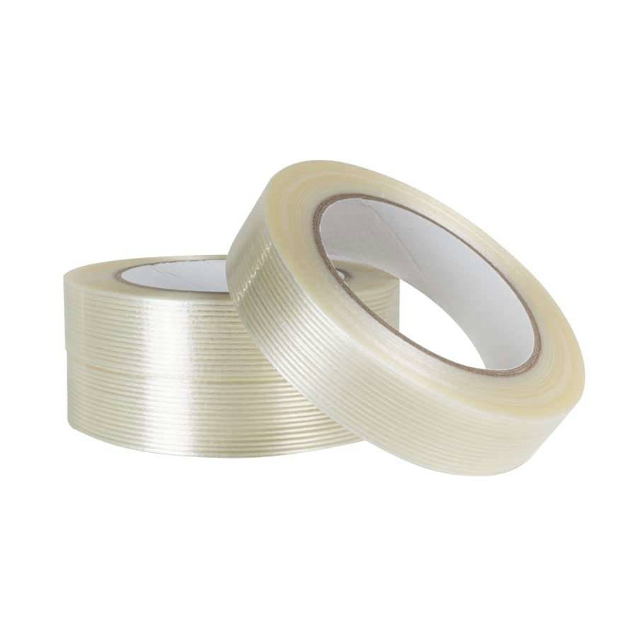 Cinta transparente con filamentos